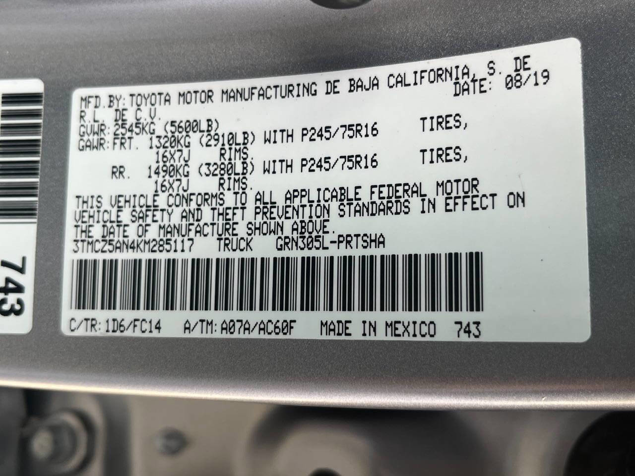 Used 2019 Toyota Tacoma SR5 image 40