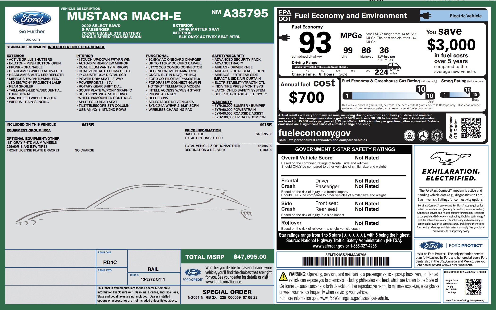 Used 2022 Ford Mustang Mach-E Select image 3