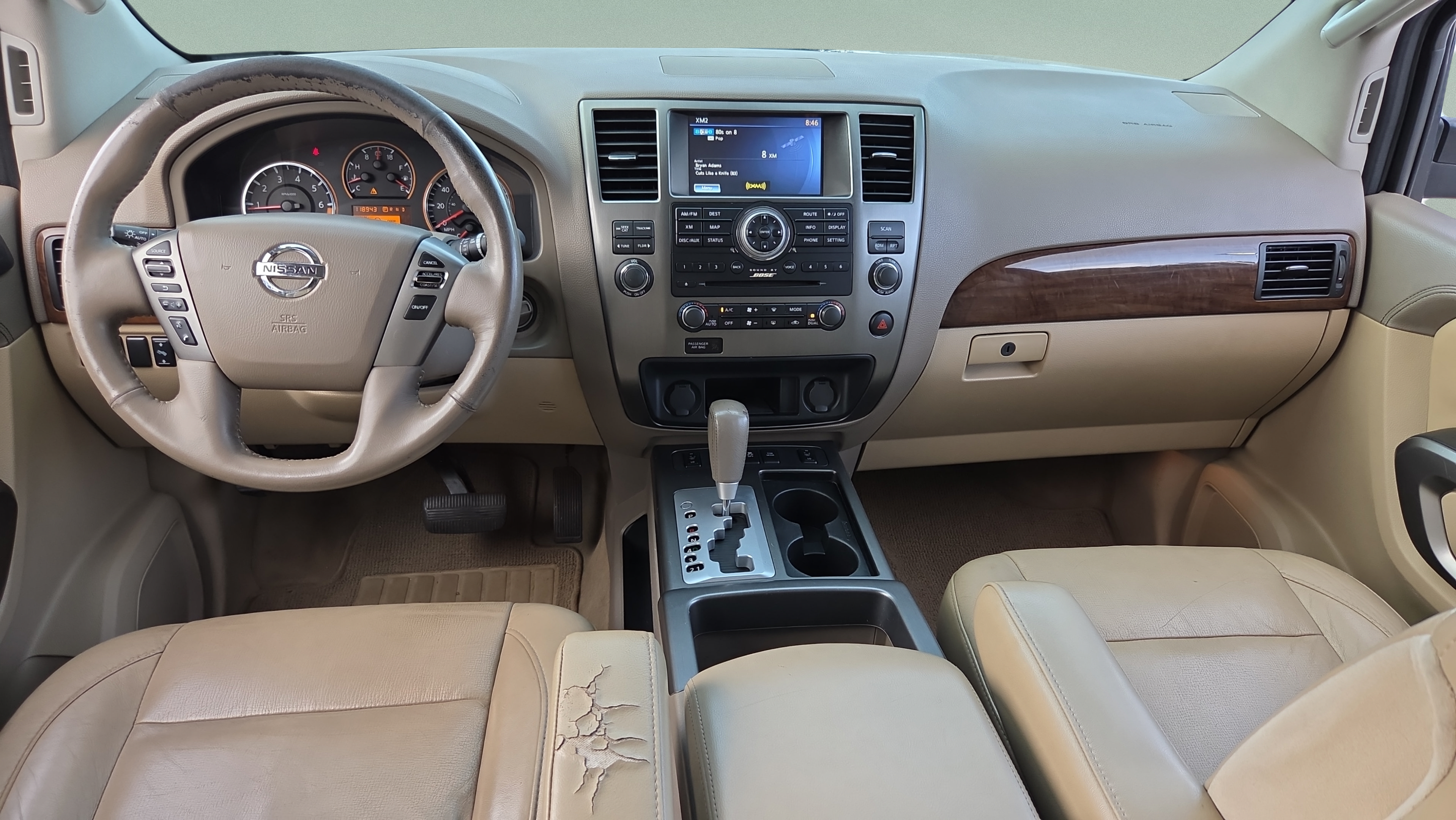 Used 2015 Nissan Armada Platinum w/ 2nd Row Captain Seat Package RWD image 12