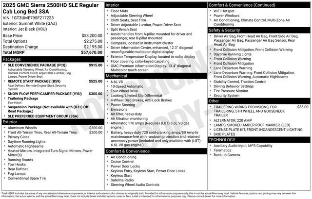 Certified 2025 GMC Sierra 2500 SLE w/ SLE Convenience Package AWD/4WD image 4