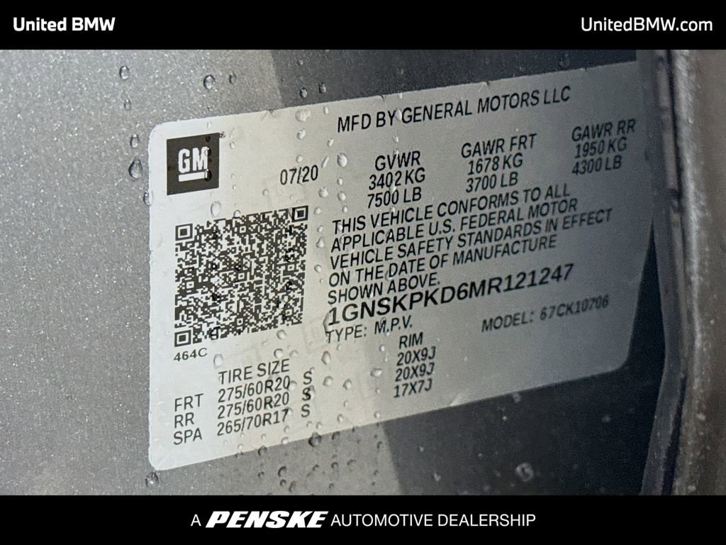 Used 2021 Chevrolet Tahoe Z71 w/ Z71 Signature Package AWD/4WD image 15