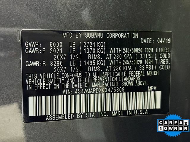 Used 2019 Subaru Ascent Limited w/ Popular Package #2A image 34