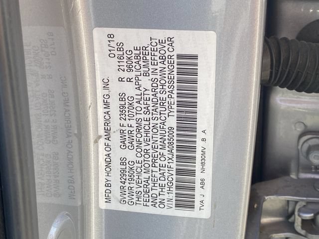 Certified 2018 Honda Accord LX image 33