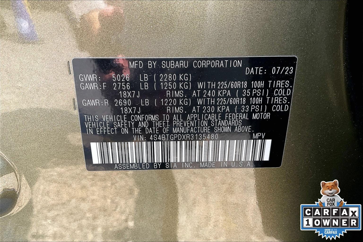 Certified 2024 Subaru Outback Touring XT AWD/4WD image 33