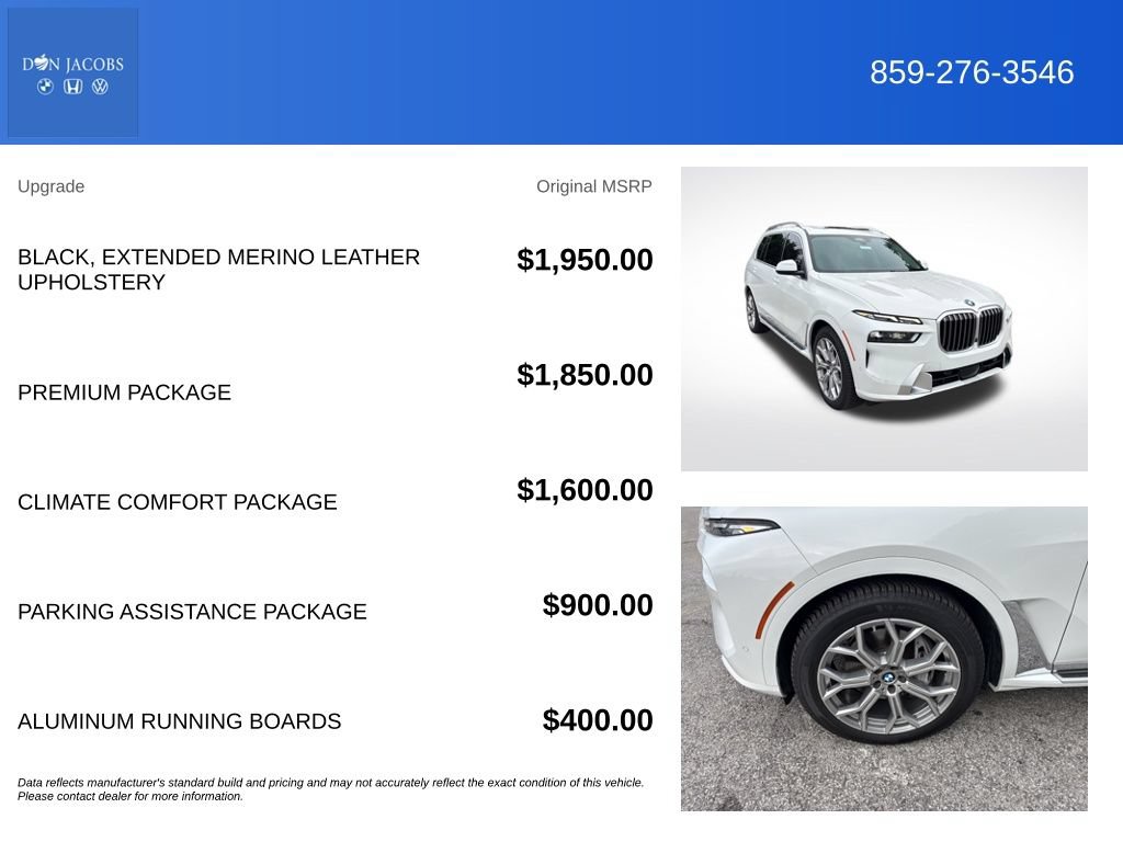 Used 2025 BMW X7 xDrive40i w/ Premium Package AWD/4WD image 5