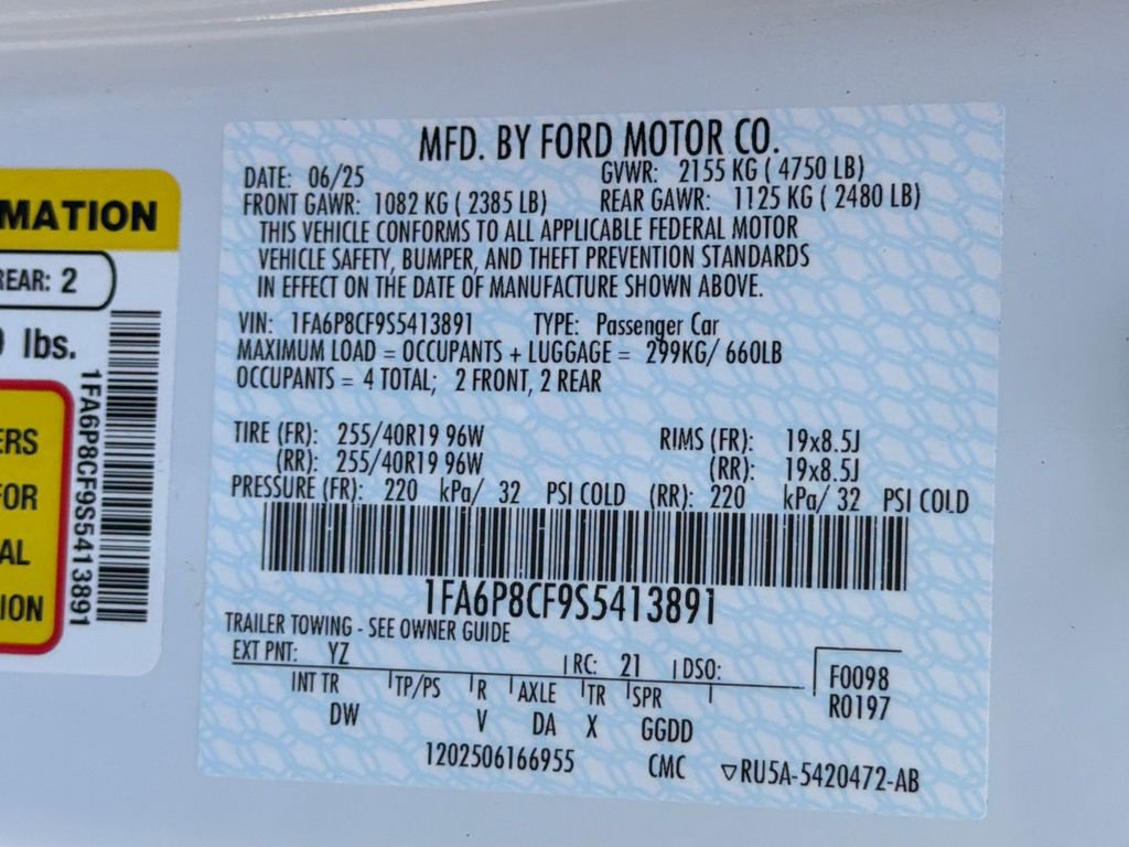 Used 2025 Ford Mustang GT w/ Mustang Nite Pony Package image 26