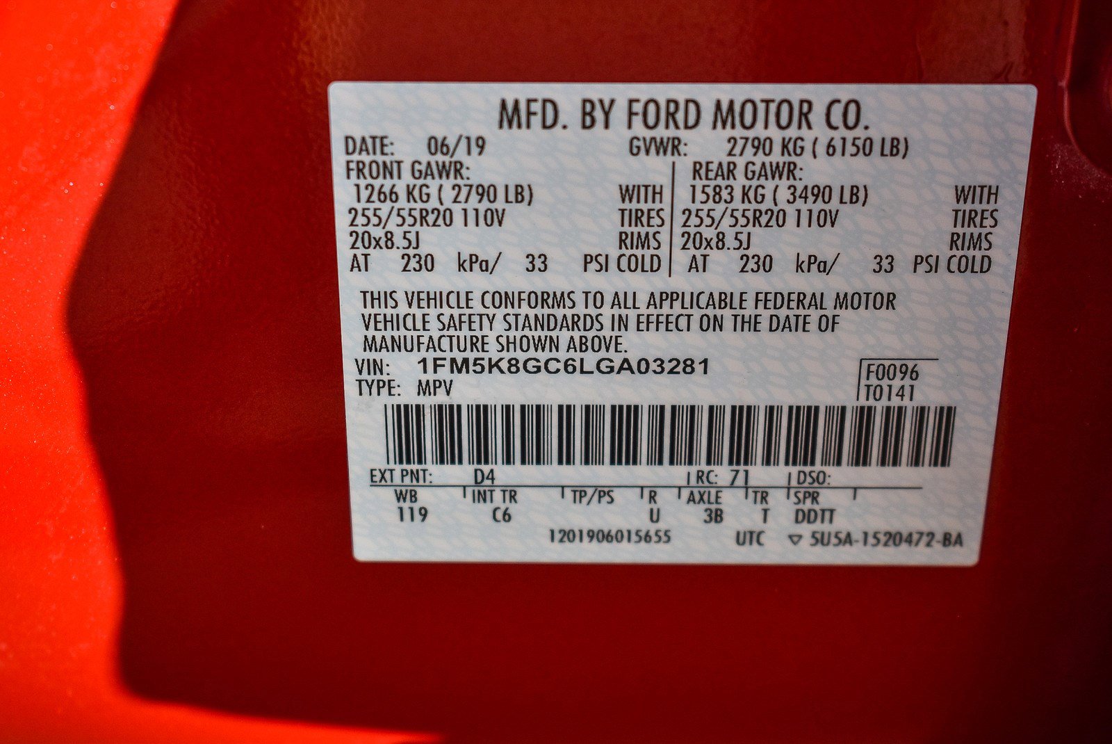 Used 2020 Ford Explorer ST w/ Premium Technology Package image 26