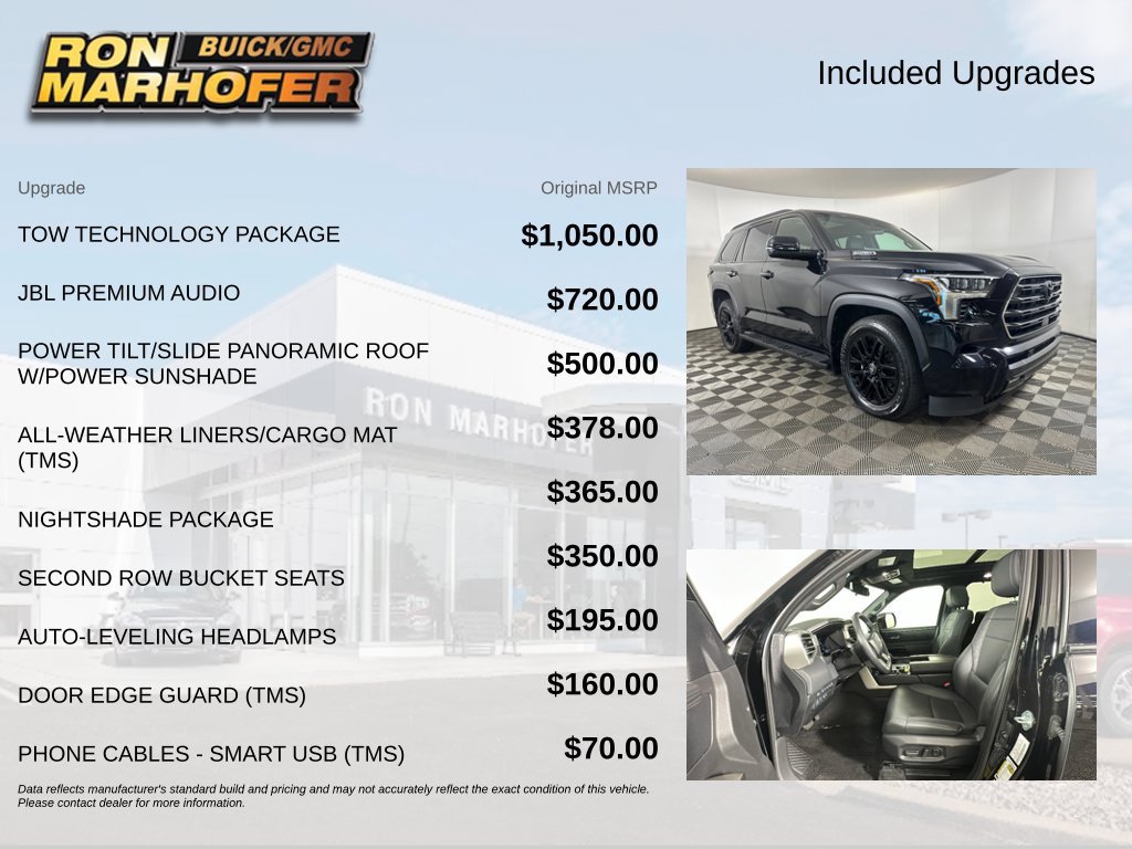 Used 2025 Toyota Sequoia Limited w/ Tow Technology Package AWD/4WD image 6