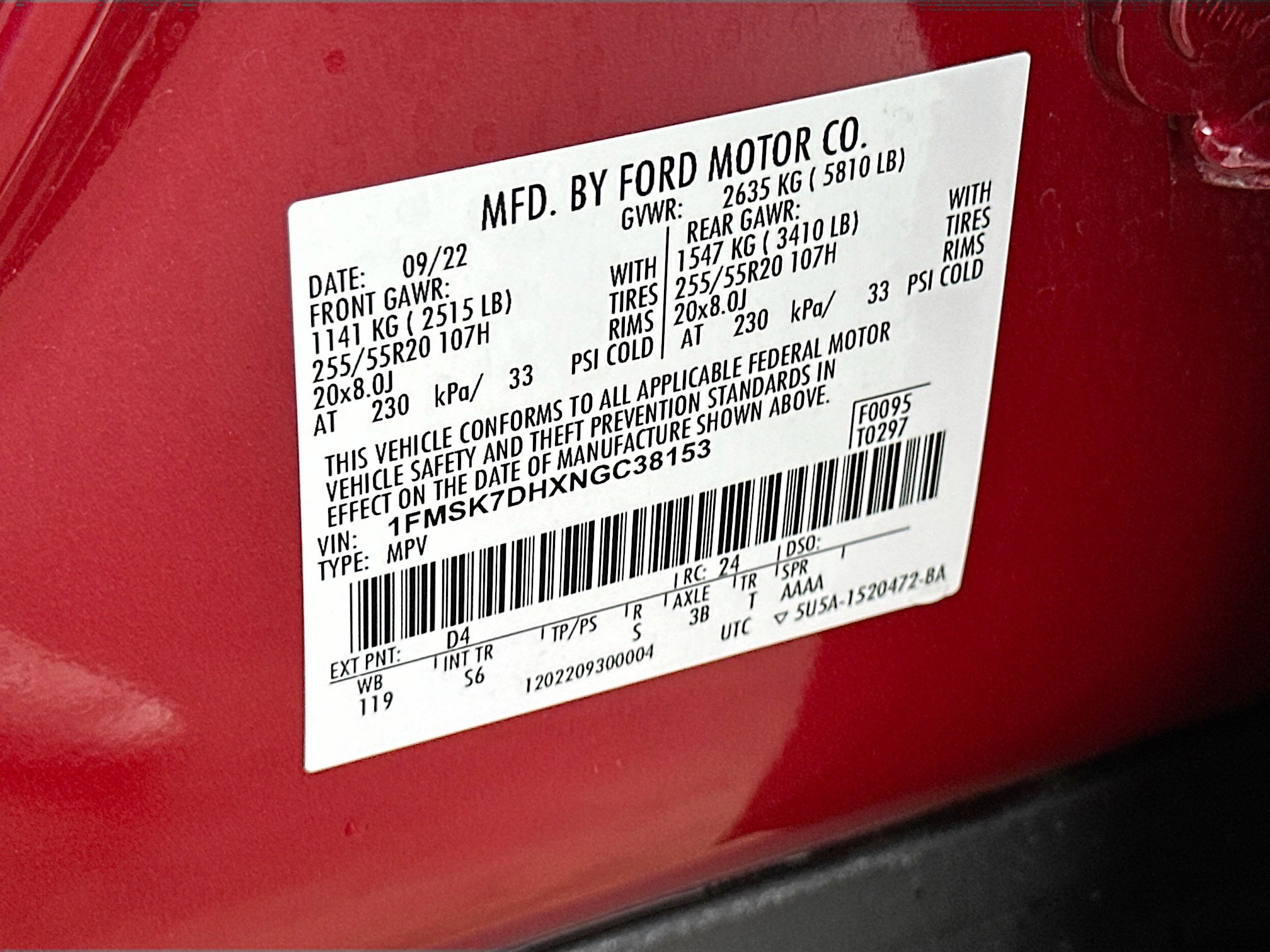 Certified 2022 Ford Explorer XLT w/ Equipment Group 202A image 32