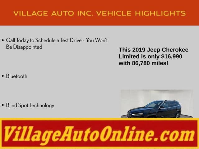 Used 2019 Jeep Cherokee Limited w/ Trailer Tow Group AWD/4WD image 16