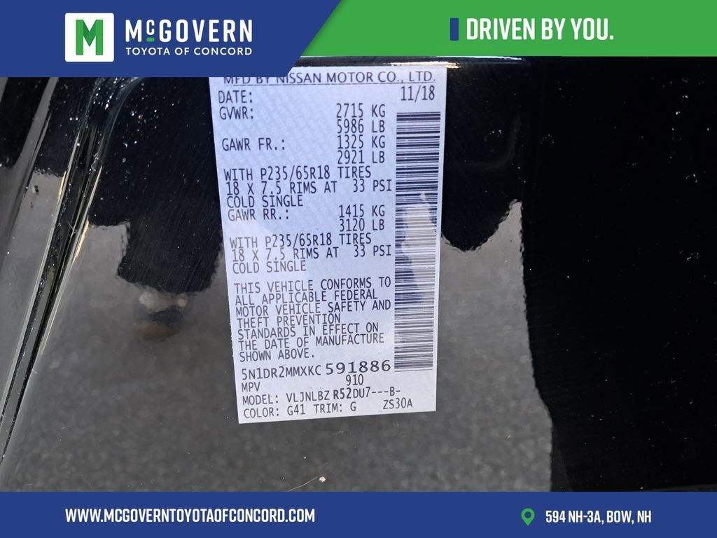 Used 2019 Nissan Pathfinder S image 31