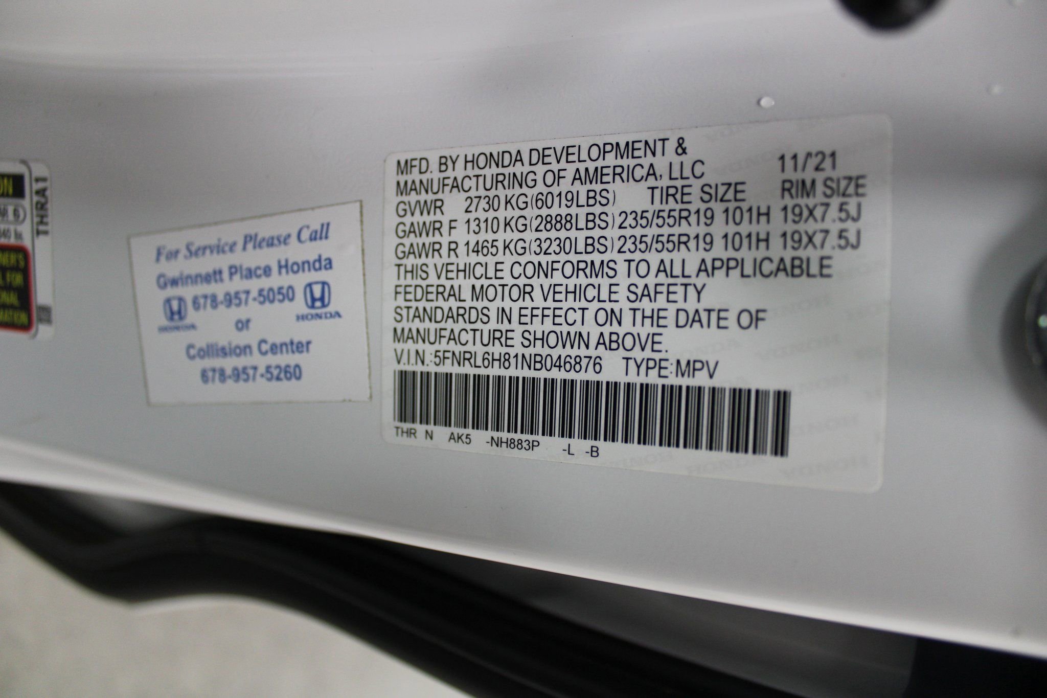 Used 2022 Honda Odyssey Touring image 52