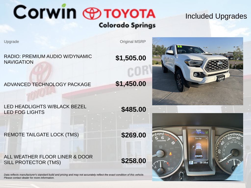 Used 2023 Toyota Tacoma TRD Sport w/ Advanced Technology Package AWD/4WD image 4