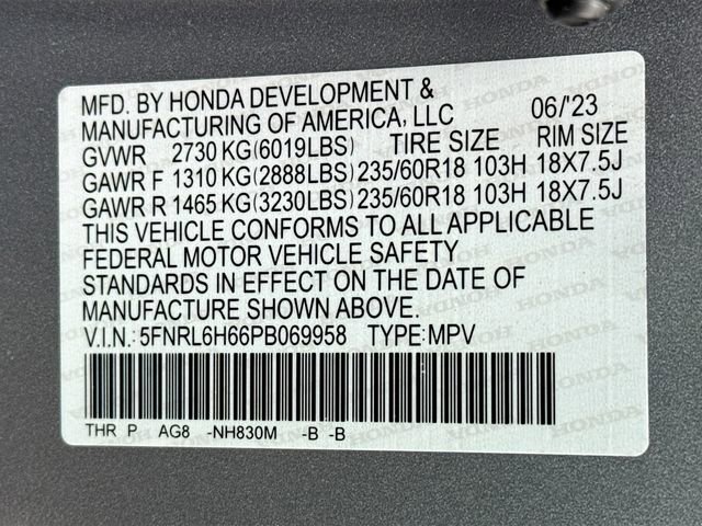 Certified 2023 Honda Odyssey EX-L image 33