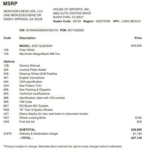 Certified 2025 Mercedes-Benz GLB 250 image 4