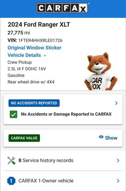 Used 2024 Ford Ranger XLT w/ Equipment Group 301A Mid AWD/4WD image 5