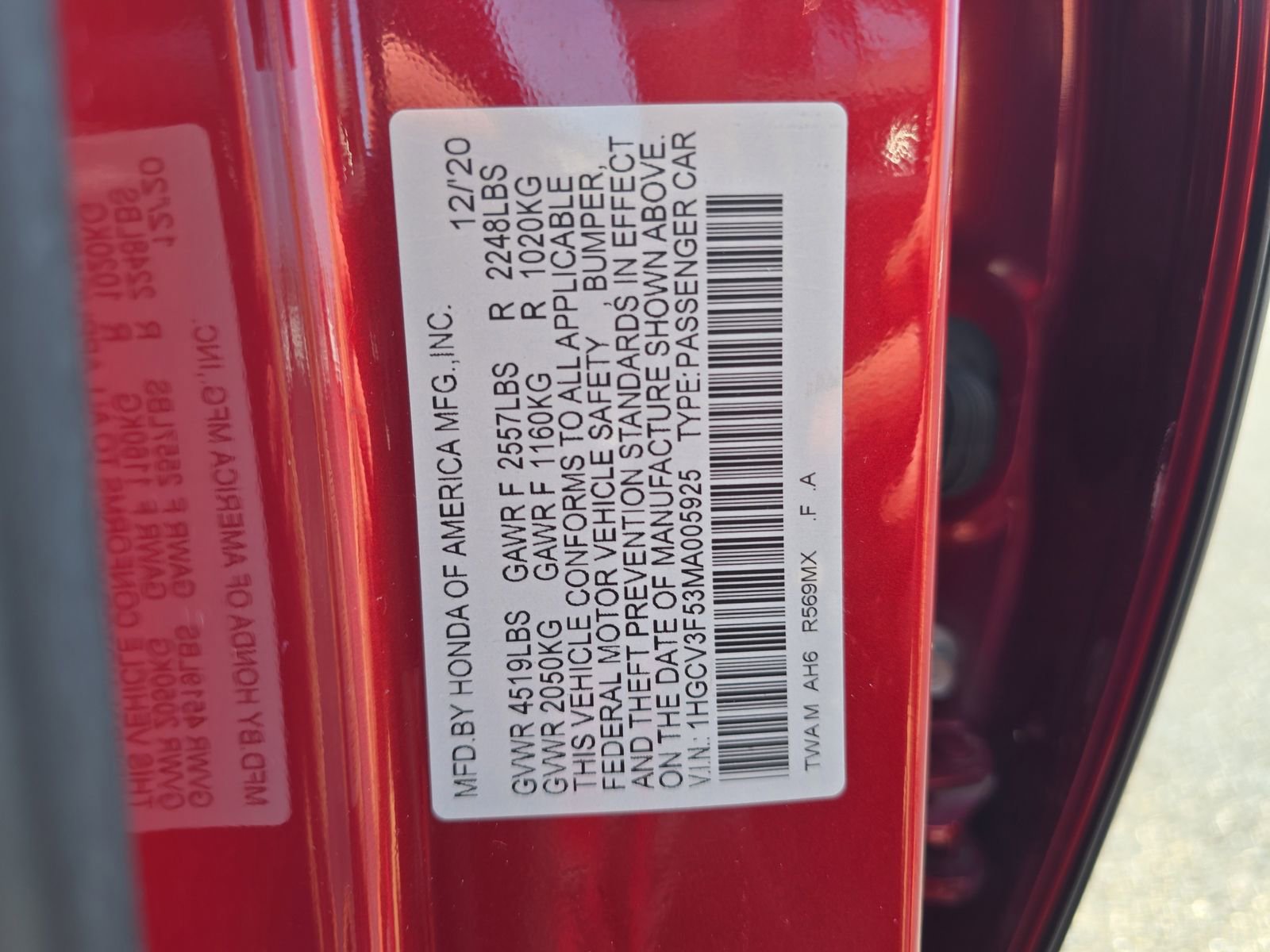 Certified 2021 Honda Accord EX-L image 32