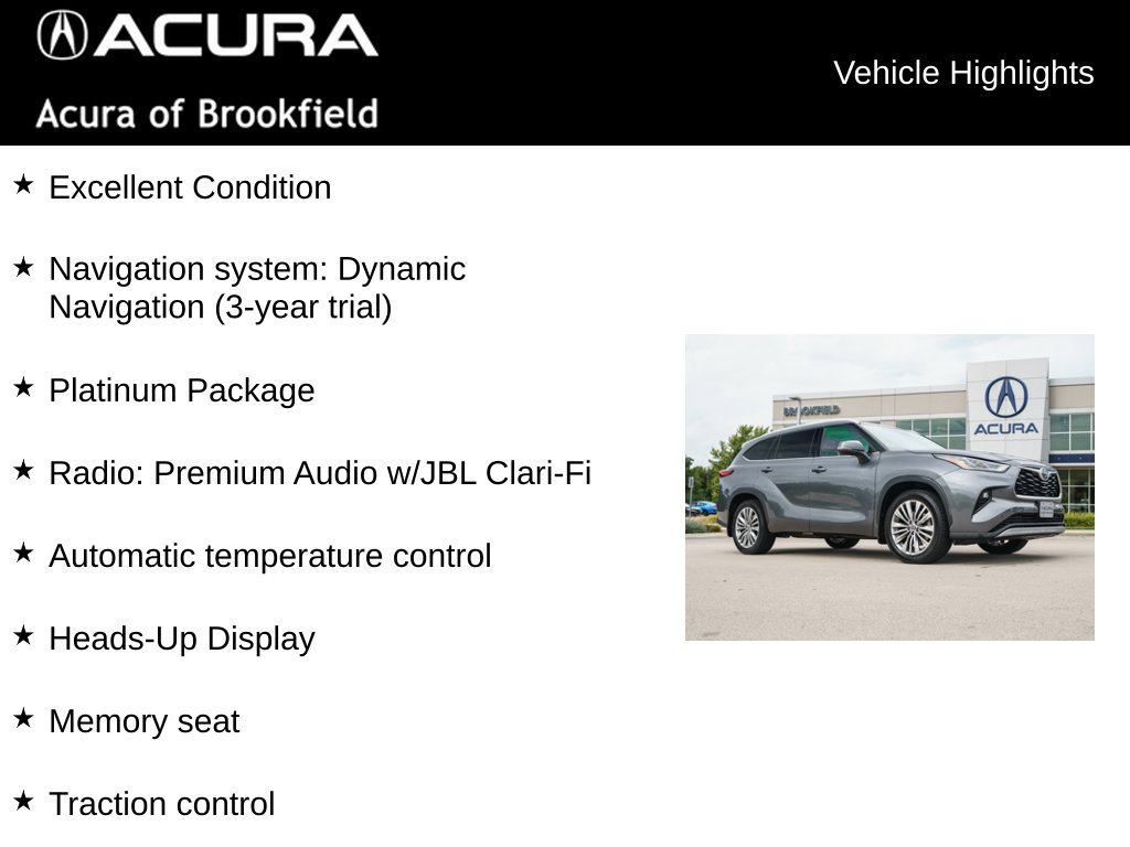 Used 2021 Toyota Highlander Platinum AWD/4WD image 4