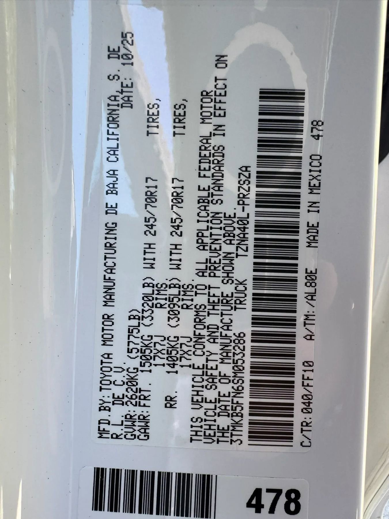 Used 2025 Toyota Tacoma SR5 image 20