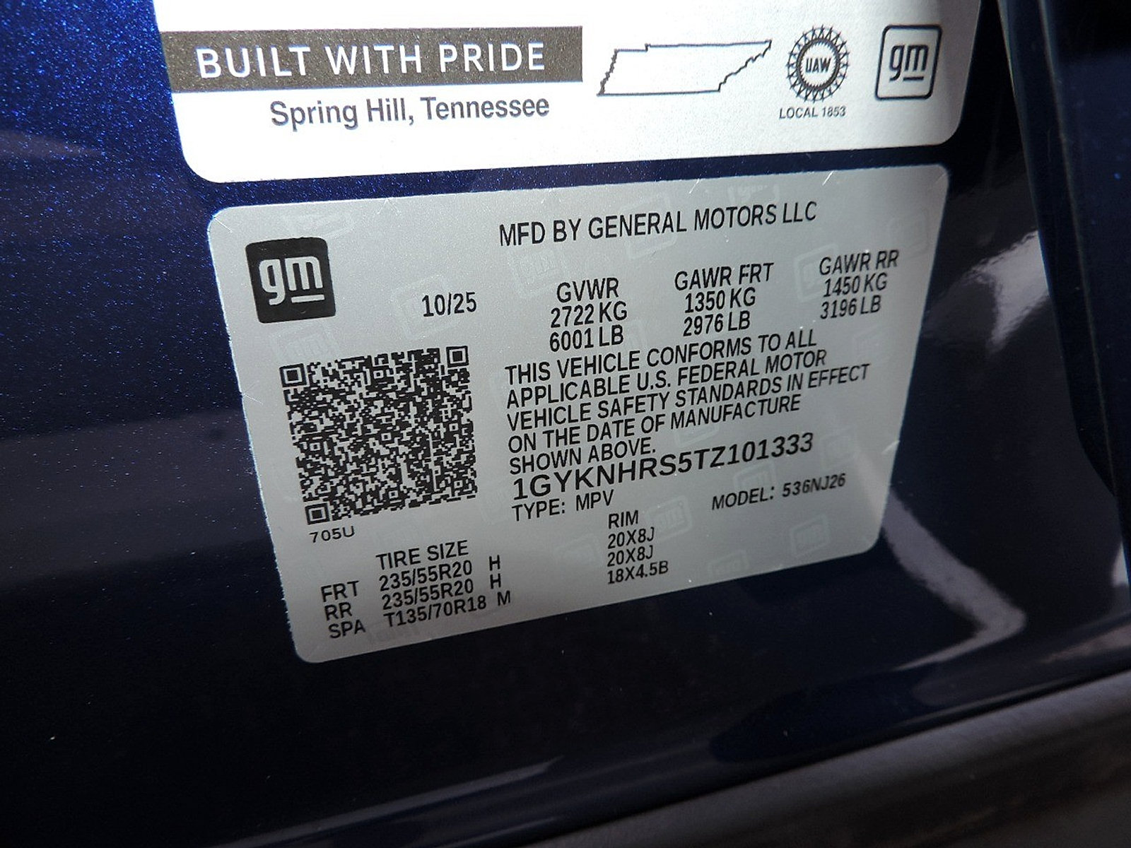 Certified 2026 Cadillac XT5 Sportv w/ LPO, Floor Liner Package AWD/4WD image 21
