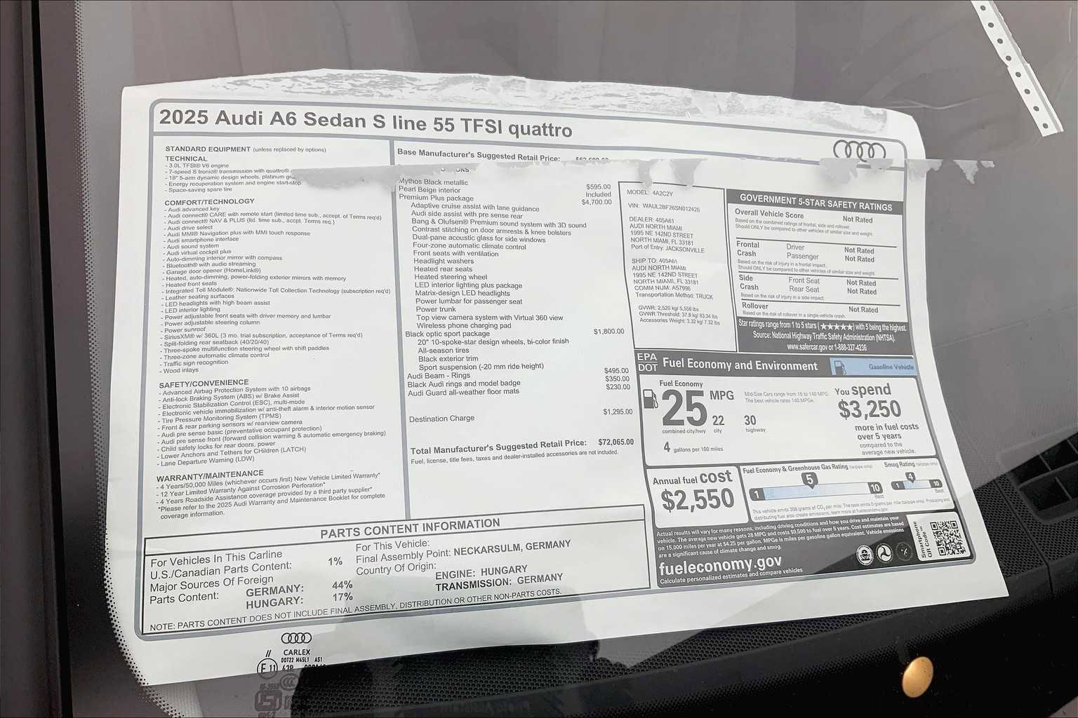 New 2025 Audi A6 Premium Plus w/ Premium Plus Package image 19