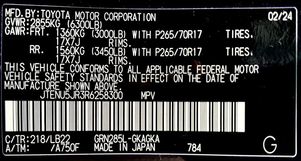 Certified 2024 Toyota 4Runner SR5 Premium w/ Moonroof Package AWD/4WD image 25