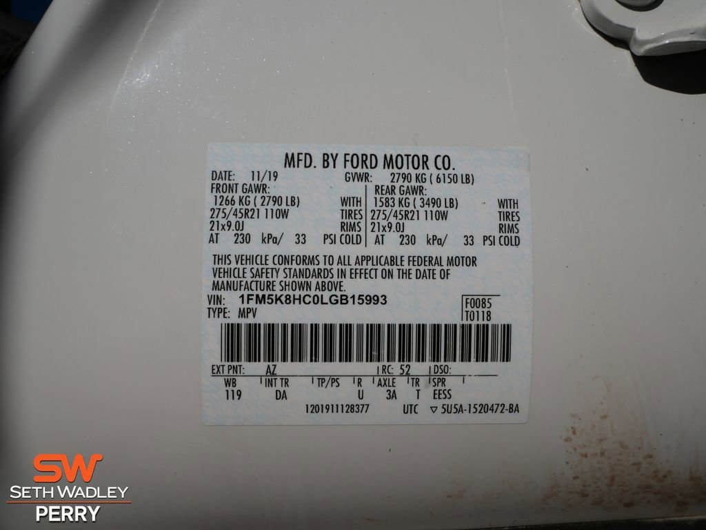 Certified 2020 Ford Explorer Platinum w/ Premium Technology Package image 27