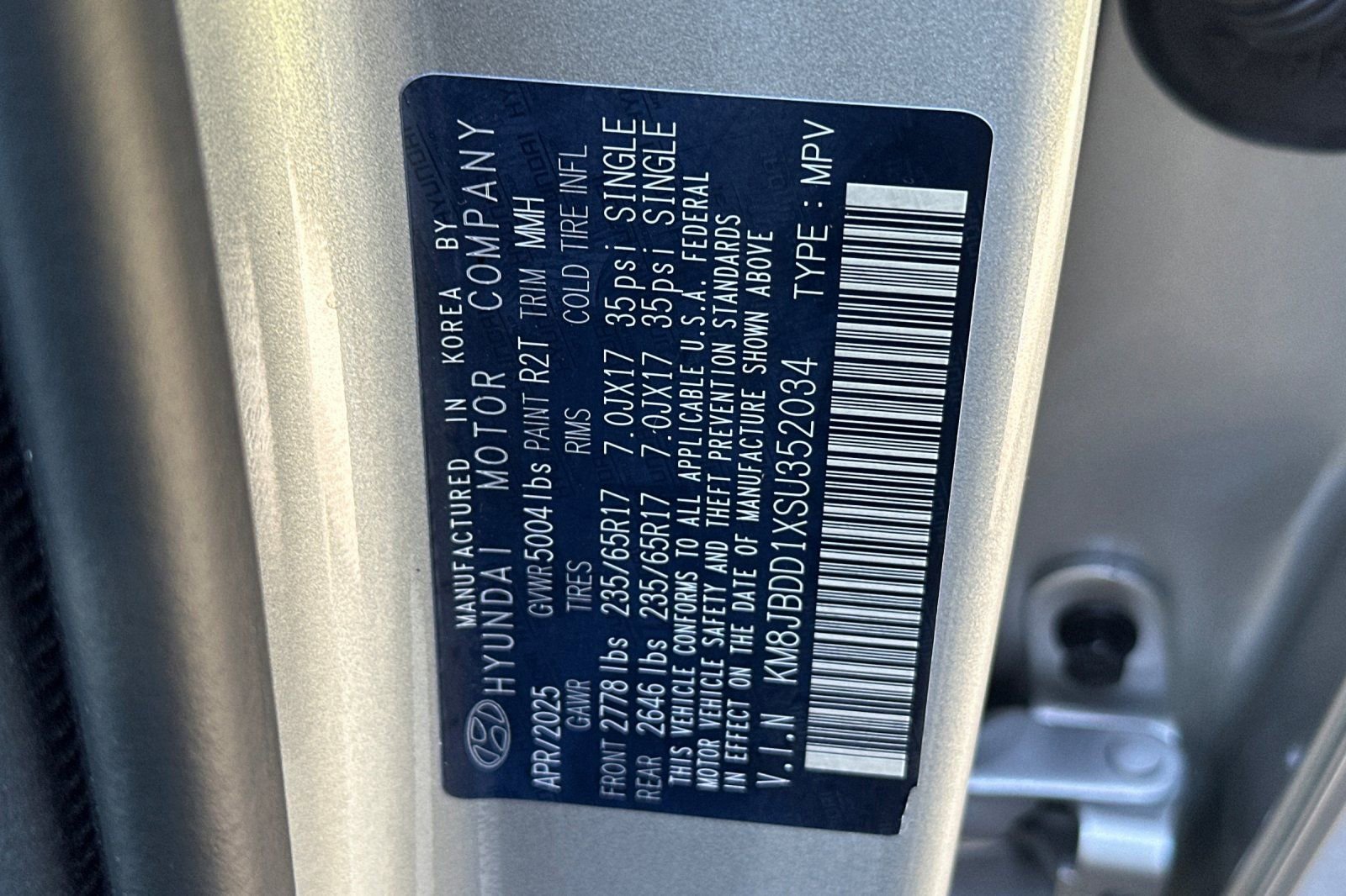 Used 2025 Hyundai Tucson Blue image 24