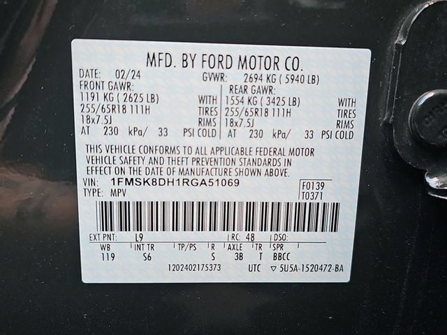 Used 2024 Ford Explorer XLT w/ Equipment Group 202A AWD/4WD image 36