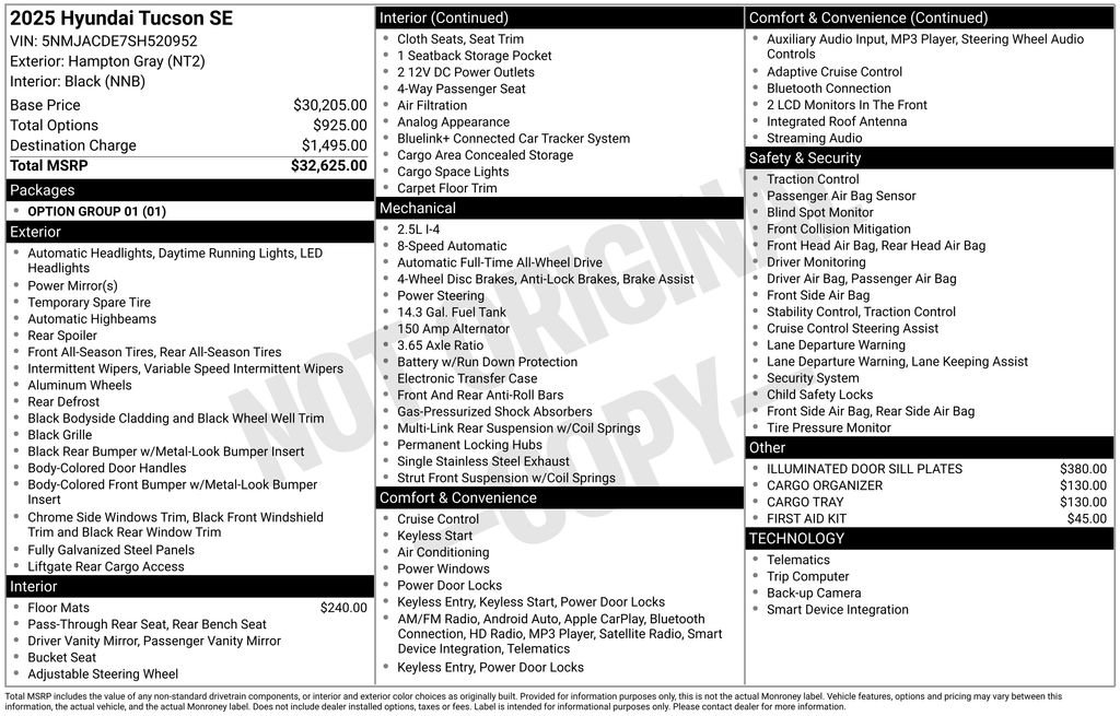Used 2025 Hyundai Tucson SE image 38