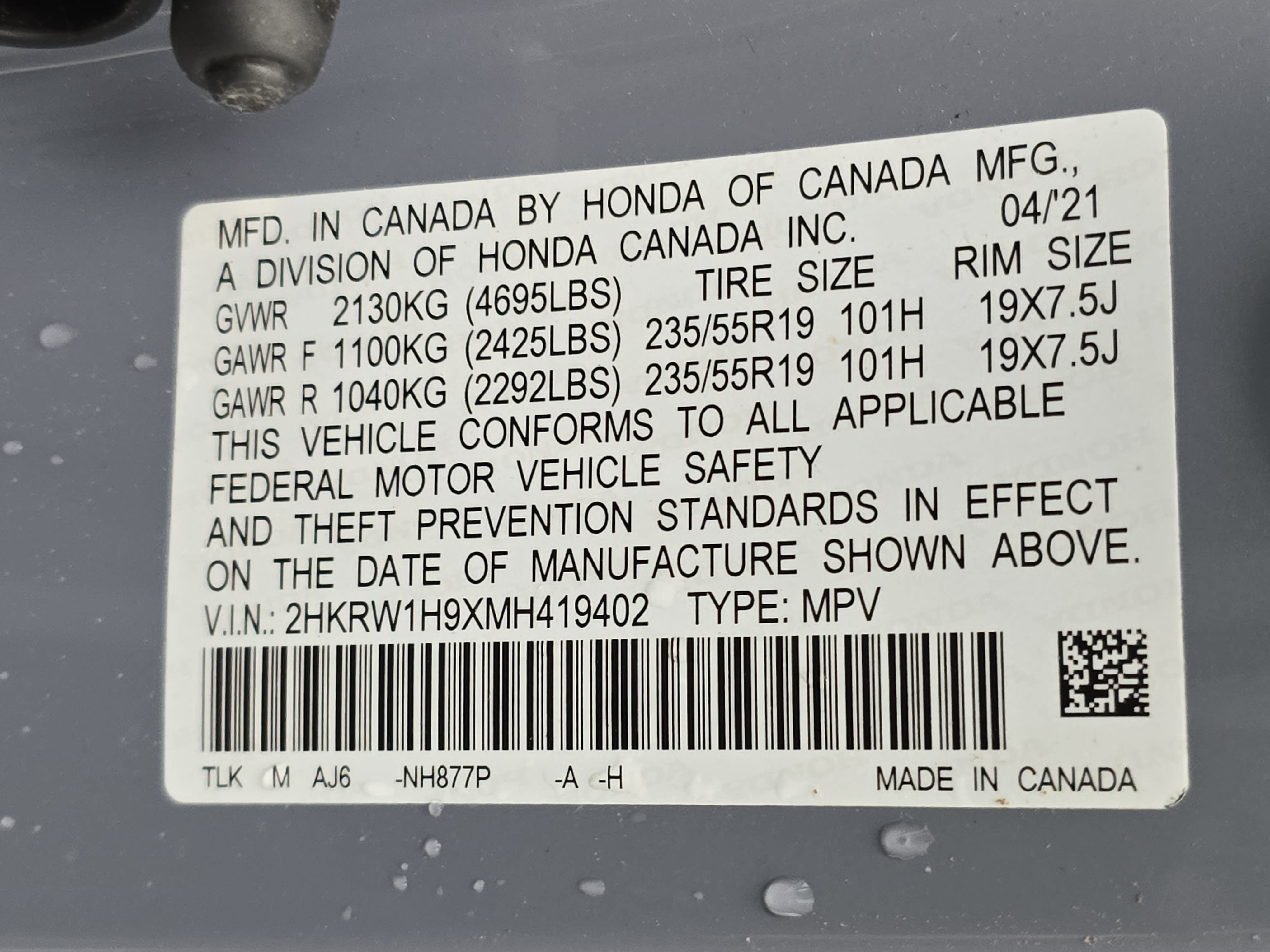 Used 2021 Honda CR-V Touring image 36
