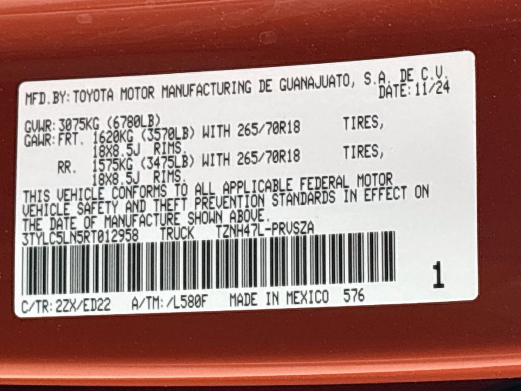 Certified 2024 Toyota Tacoma TRD Pro AWD/4WD image 35