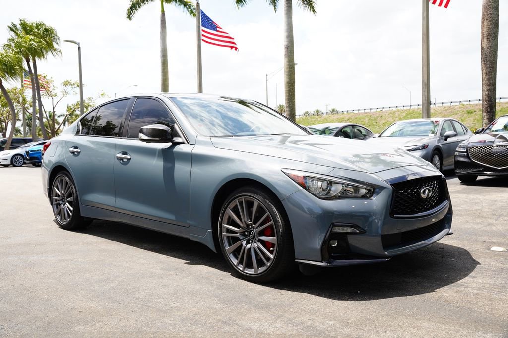 Used 2023 INFINITI Q50 Red Sport 400 w/ Carbon Fiber Package image 13
