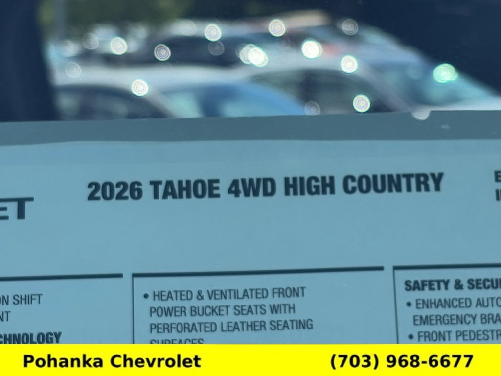 New 2026 Chevrolet Tahoe High Country AWD/4WD image 34