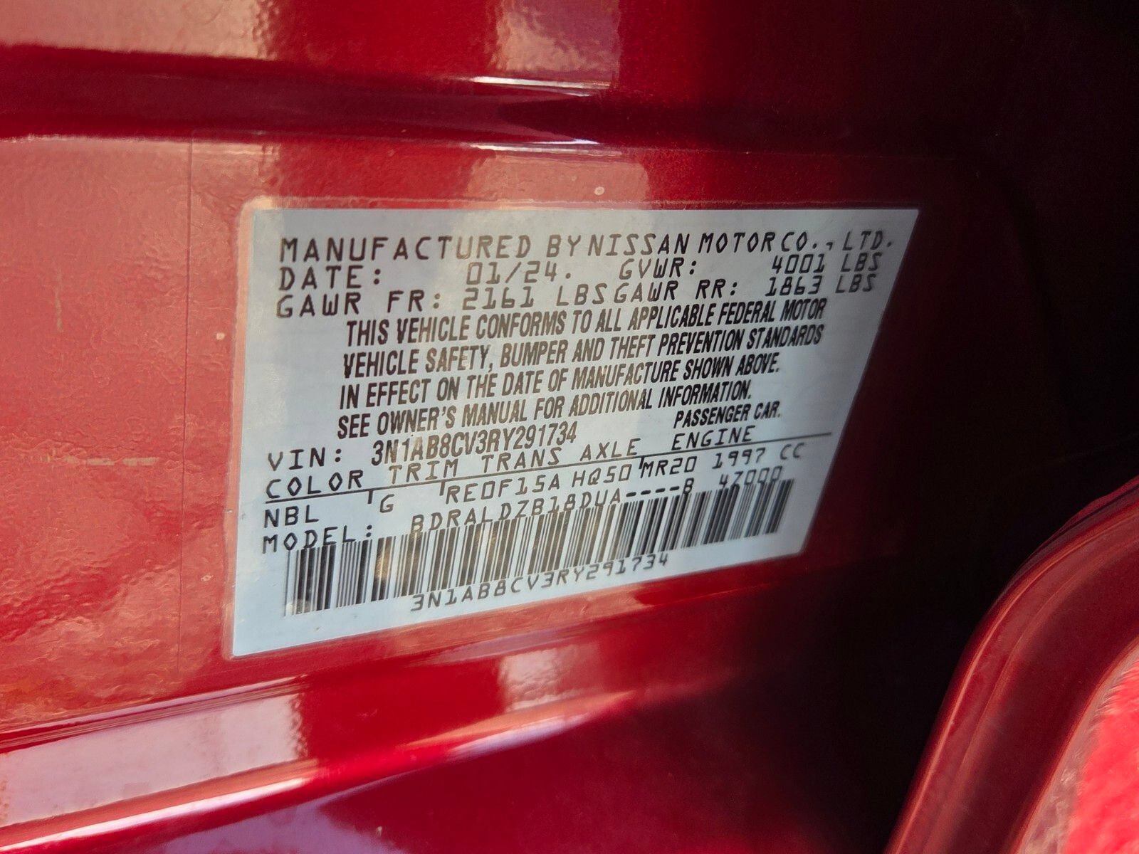 Used 2024 Nissan Sentra SV FWD image 19