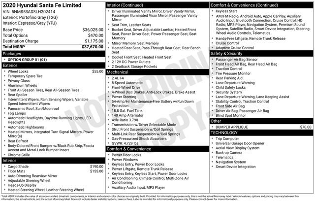 Used 2020 Hyundai Santa Fe Limited image 5