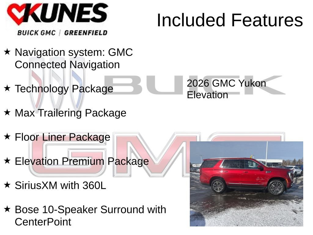 New 2026 GMC Yukon Elevation w/ Elevation Premium Package image 3