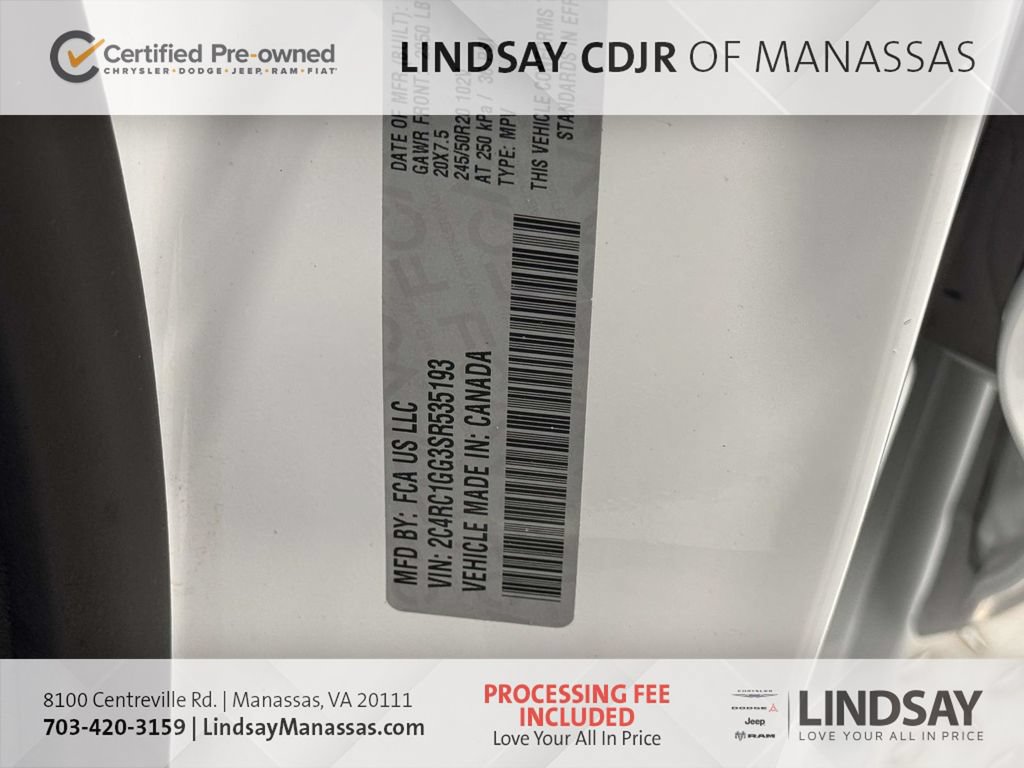 Certified 2025 Chrysler Pacifica Limited FWD image 33