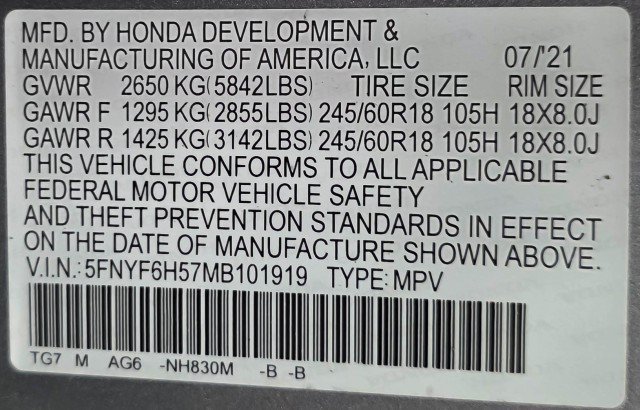 Used 2021 Honda Pilot EX-L image 46
