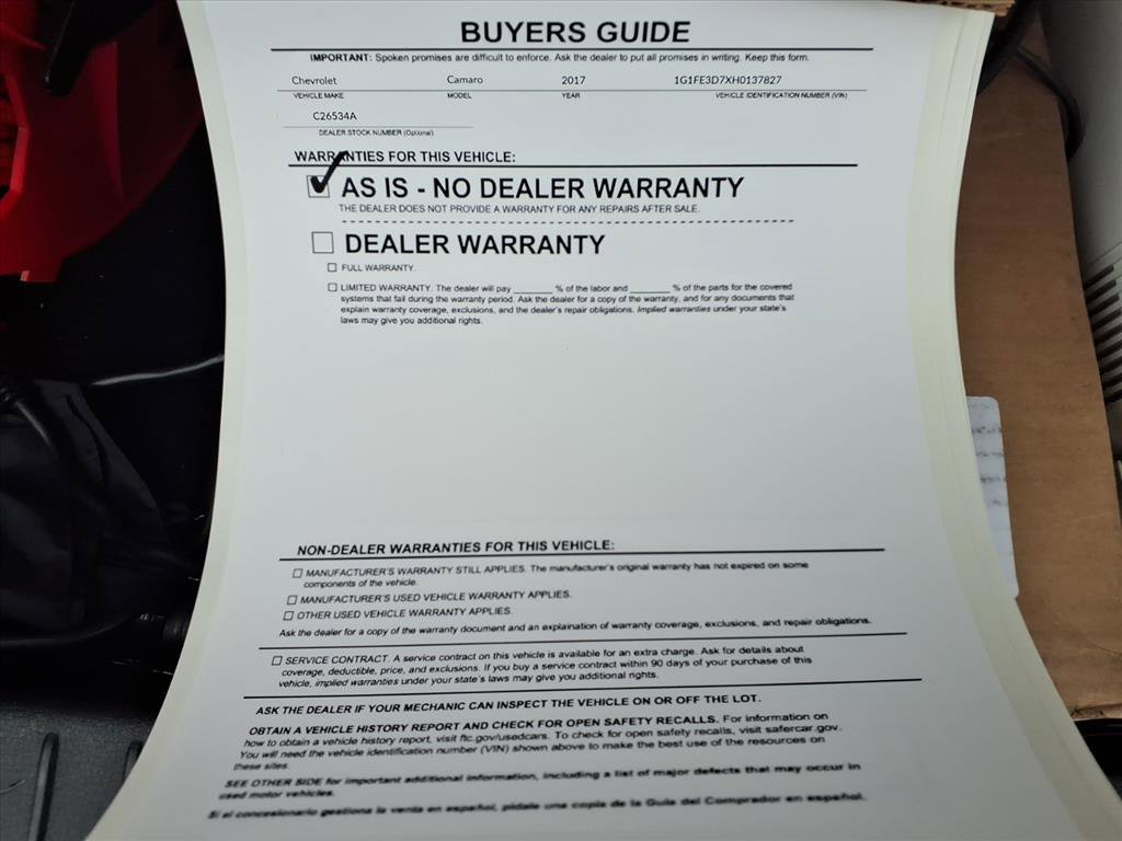 Used 2017 Chevrolet Camaro SS image 39