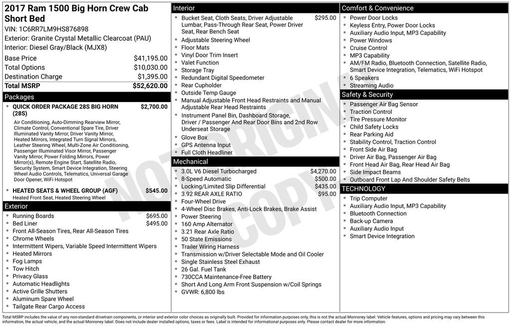 Used 2017 RAM 1500 Big Horn image 33