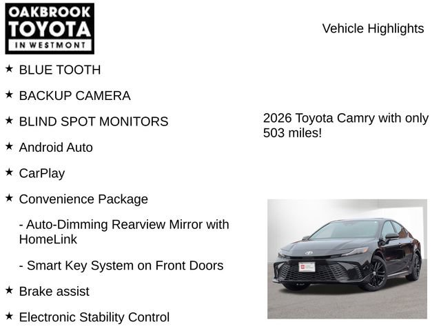 Certified 2026 Toyota Camry SE w/ Convenience Package image 7