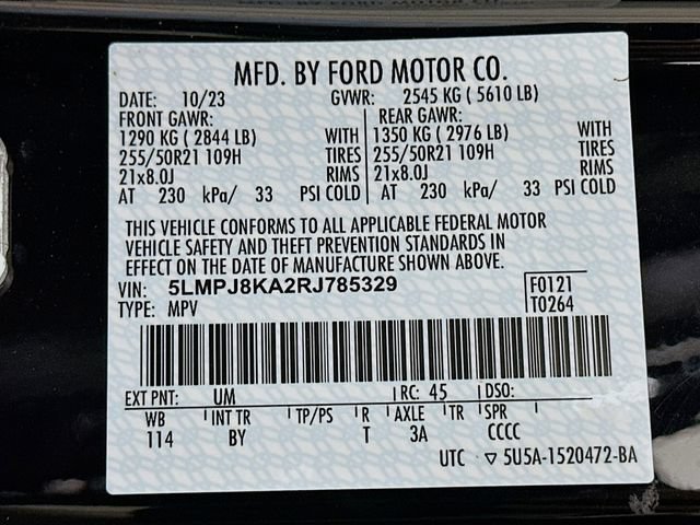 Certified 2024 Lincoln Nautilus Reserve w/ Equipment Group 202A AWD/4WD image 34