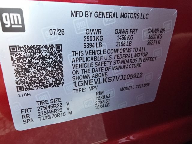 New 2027 Chevrolet Traverse RS AWD/4WD image 13