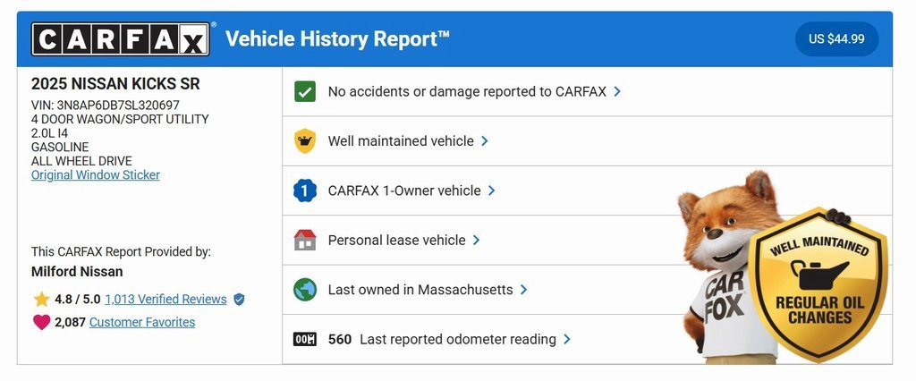 Used 2025 Nissan Kicks SR