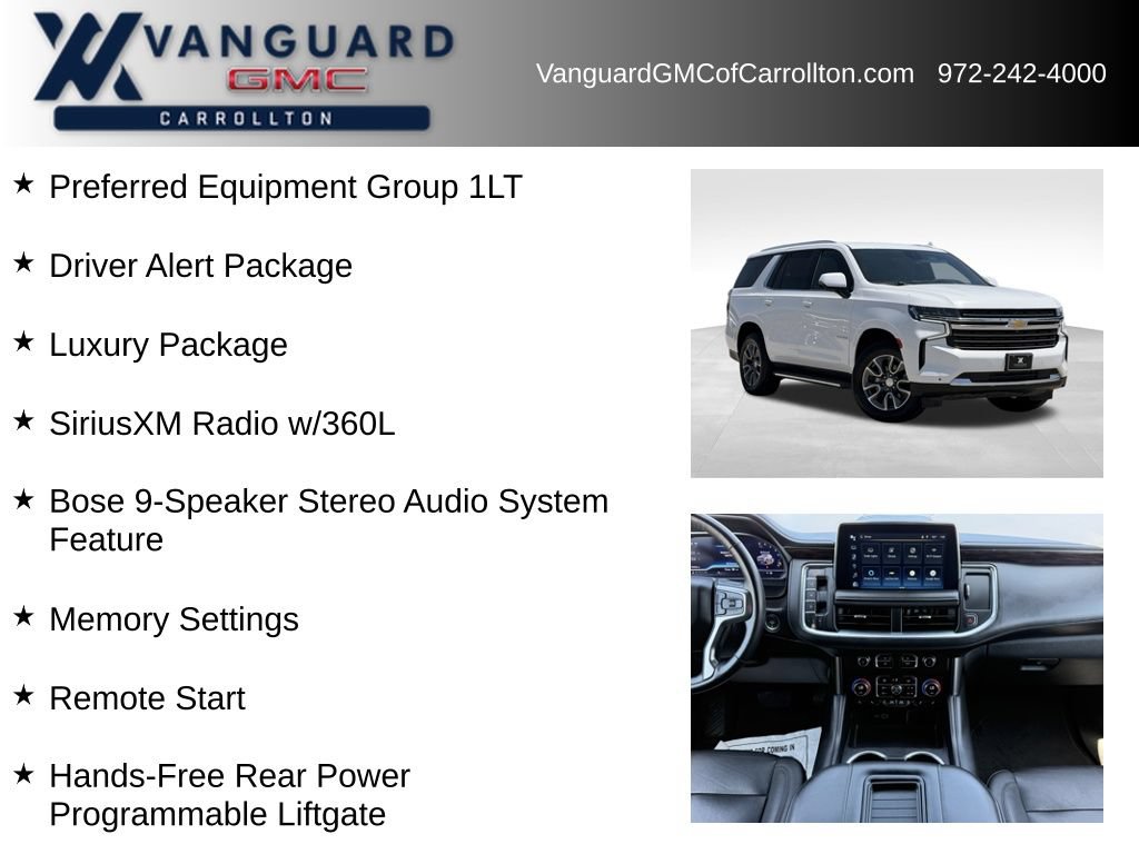 Used 2023 Chevrolet Tahoe LT w/ Luxury Package RWD image 6