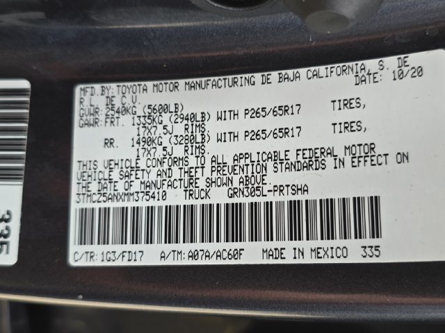 Used 2021 Toyota Tacoma TRD Sport AWD/4WD image 36
