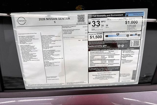 New 2026 Nissan Sentra S image 38