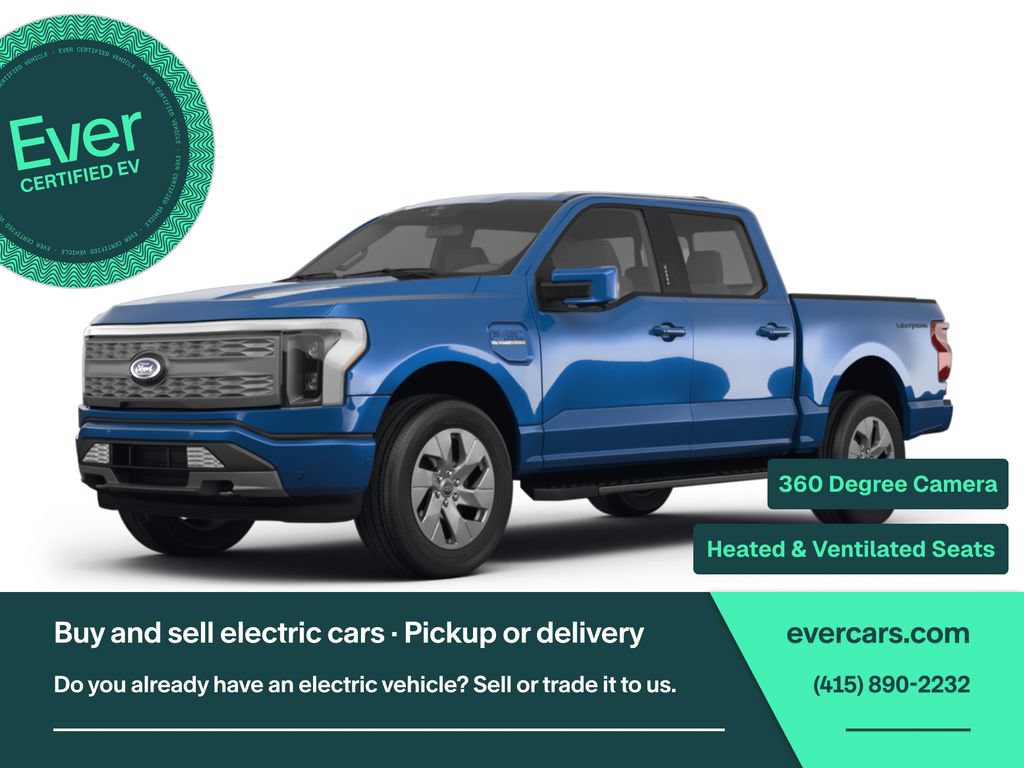 Used 2022 Ford F150 Lightning Lariat AWD/4WD image 1