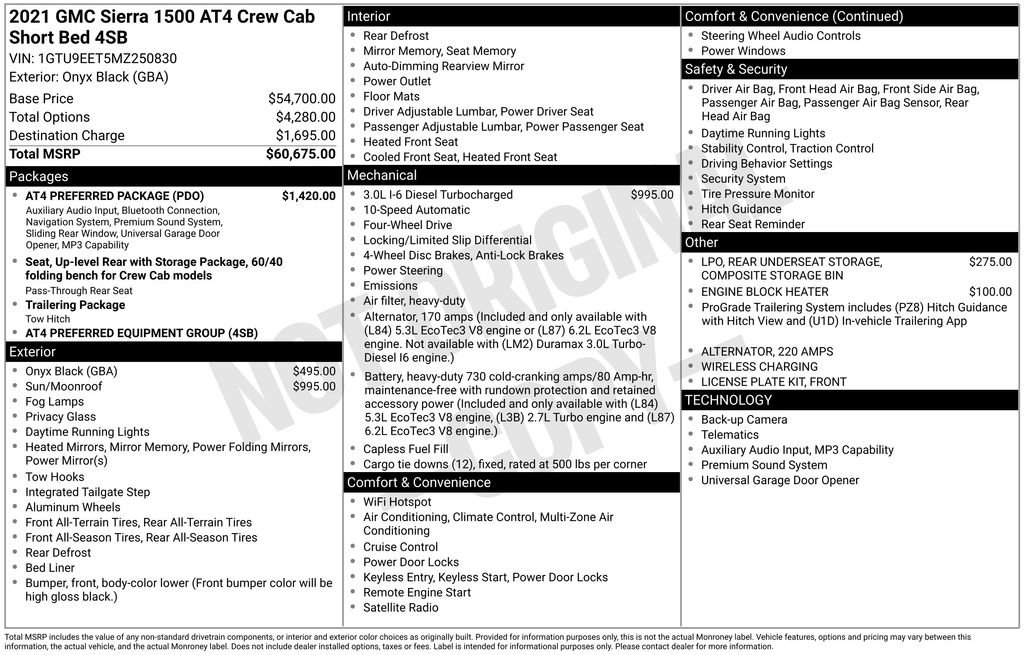 Certified 2021 GMC Sierra 1500 AT4 w/ AT4 Preferred Package AWD/4WD image 5